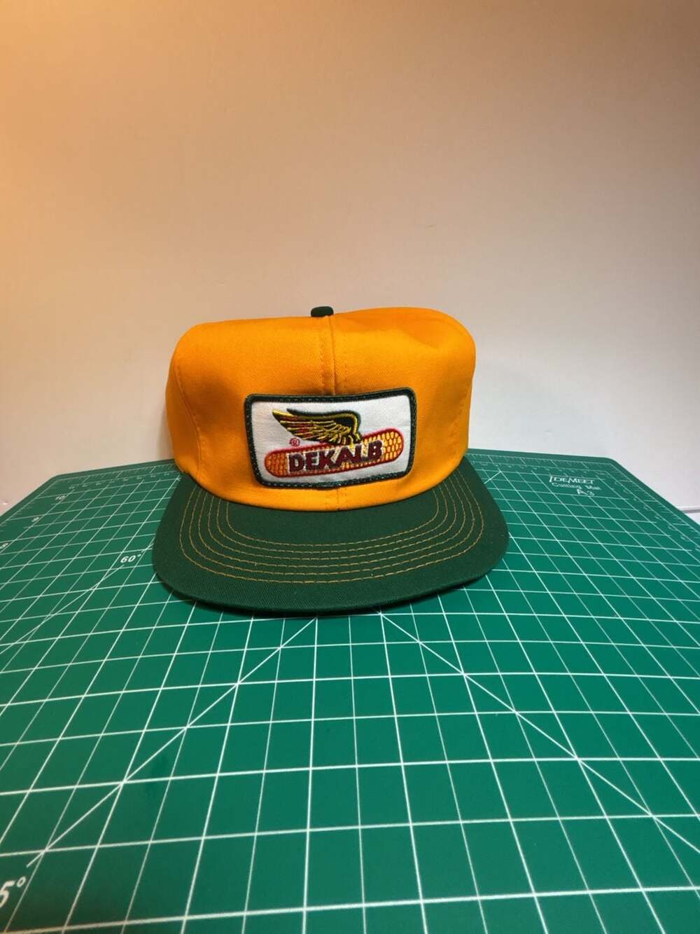 Vintage Dekalb Corn Seed Winged Logo Trucker Hat Snapback Cap K-Products USA